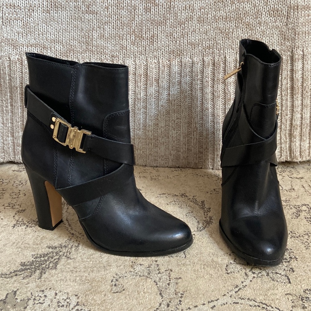 Black high heel Vince Camuto boots